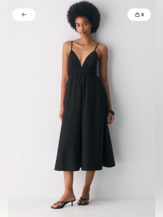 Aritzia Dresses & Skirts - Aritzia Babaton Encourage black poplin dress maxi